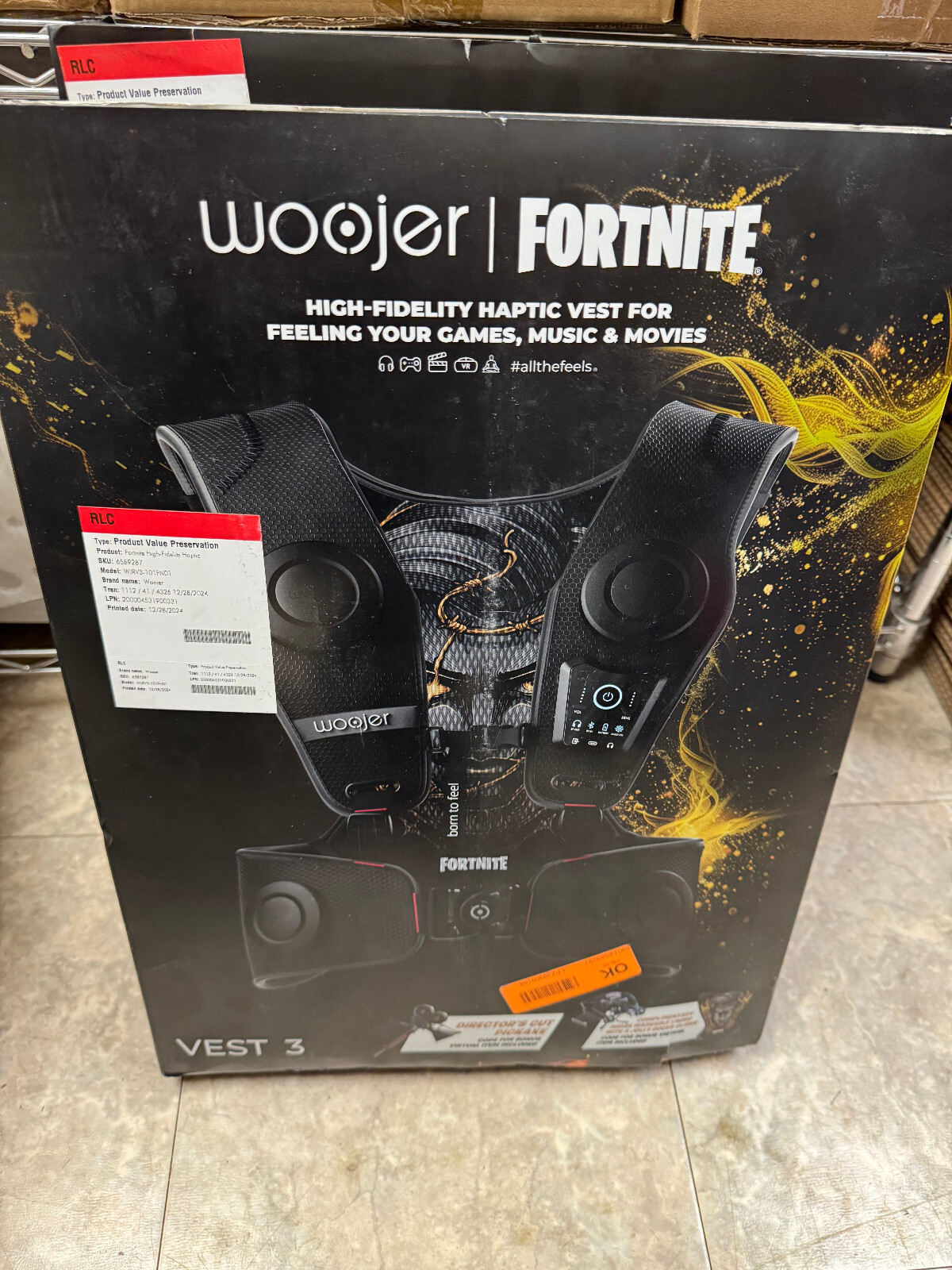 Woojer - Haptic Vest 3 for Games, Music, Movies, VR and Wellness. - Fortnite