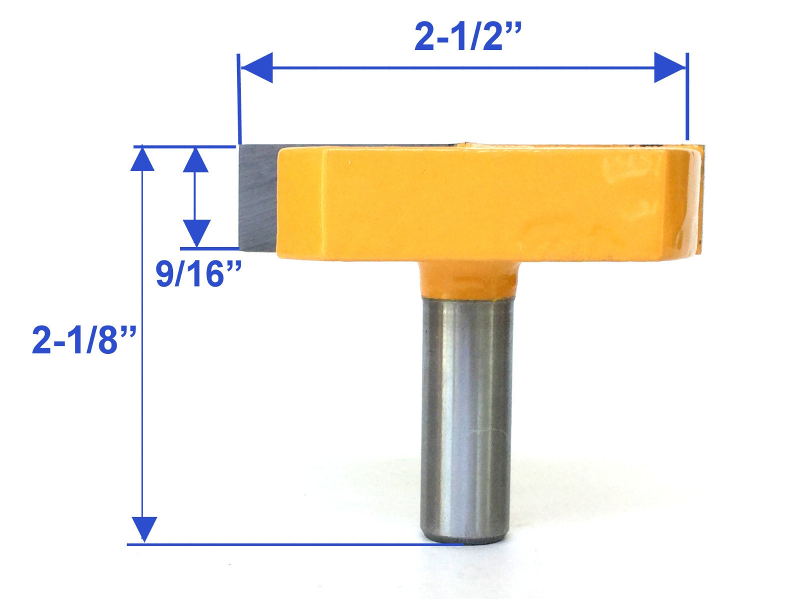 1 pc 1/2" Shank 2-1/2" Diameter Bottom Cleaning Router Bit re