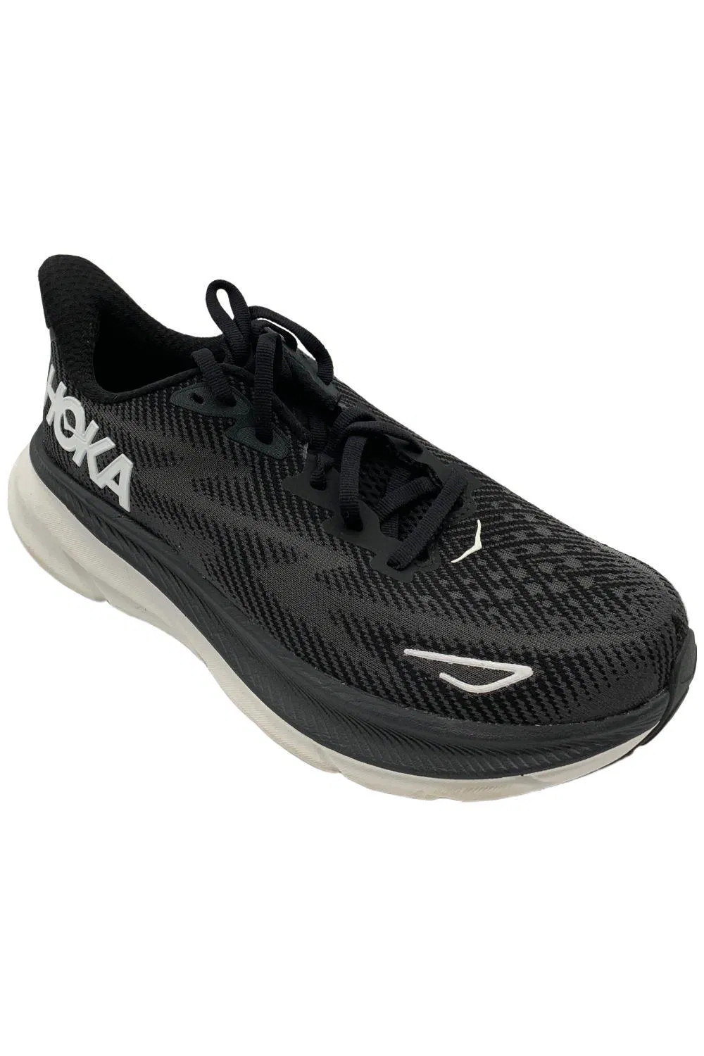 Hoka Women's Clifton 9 Sneakers Black/White