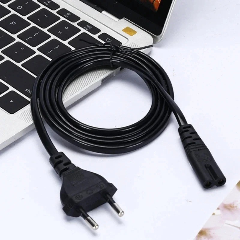 EU Figure 8 Power Cord - 2-Prong C7 Extension Cable for Samsung Sony LG TV