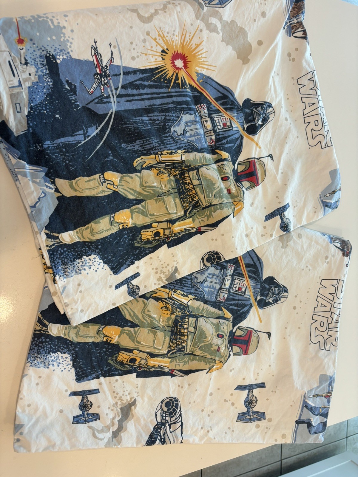Pottery Barn Kids Star Wars 2 Empire Strikes Back Pillowcases Std
