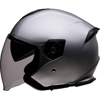Z1R Road Maxx 2.0 Open Face 3/4 Helmet - Gloss Silver - Adult Size Large