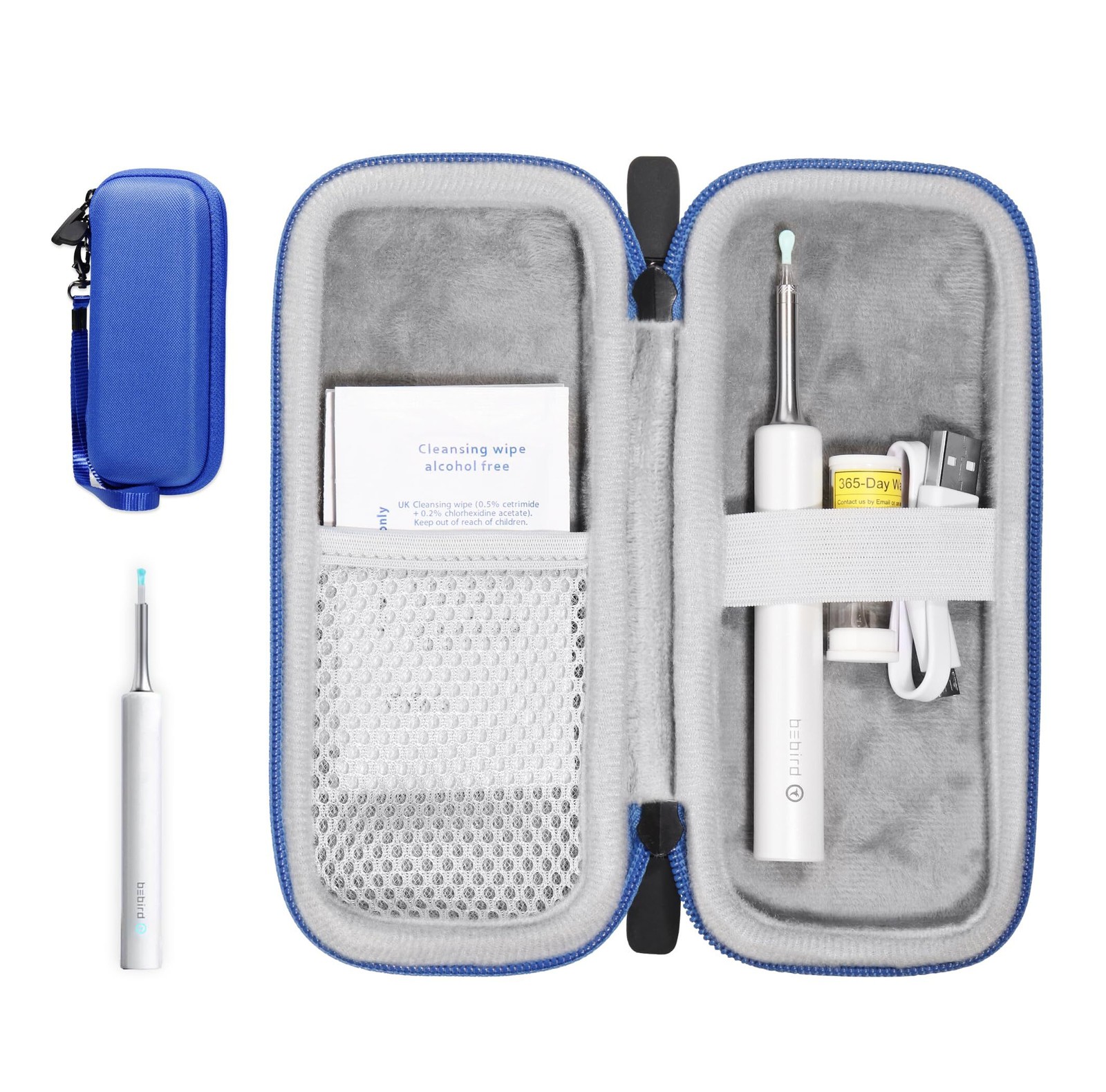 GETGEAR Ear Wax Removal Endoscope Otoscope Case compatible with BEBIRD, Highdas,