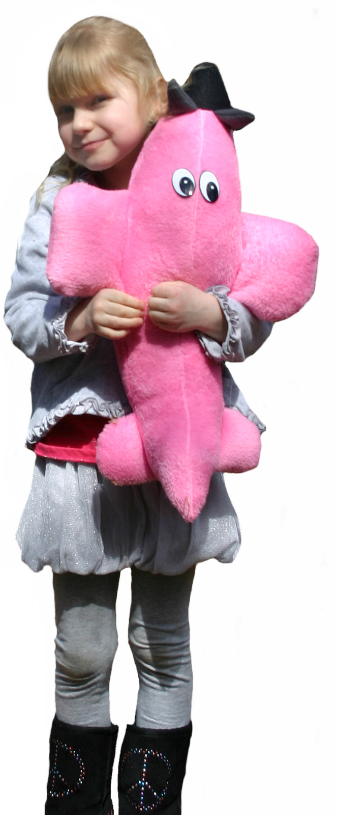 Pink “My First Airplane”, soft & cuddly stuffed fleece, 23 x 13 x 7 inches