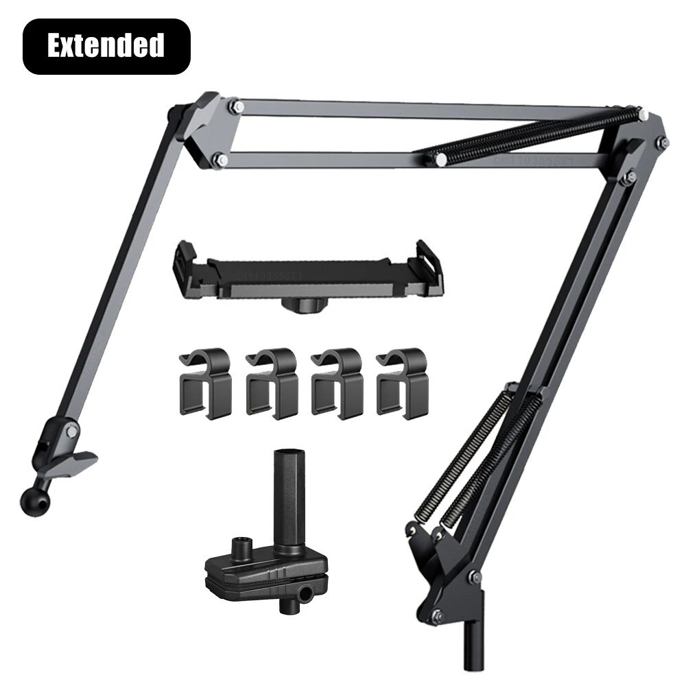 Tablet Holder For iPad Stand 360° Rotating Adjustable Bed Tablet Mount Stand For
