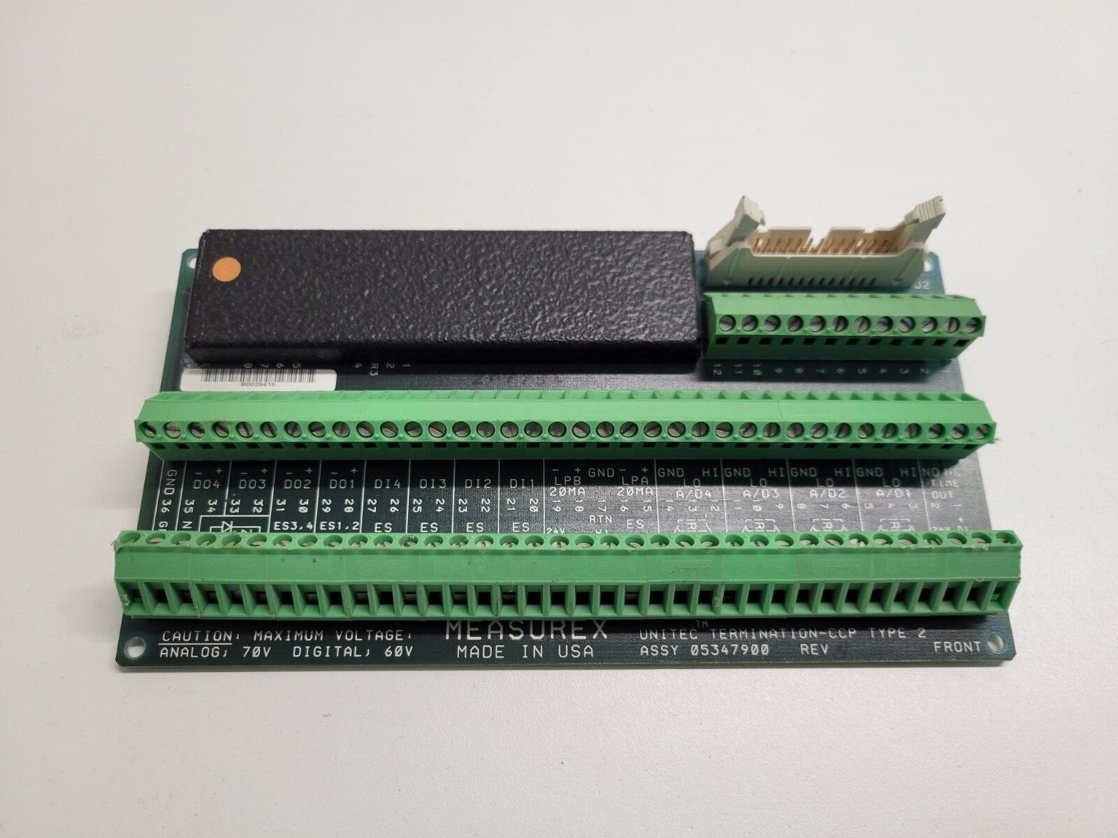 GOOD USED! HONEYWELL MEASUREX PIDP TERMINATION CARD BOARD 05347900 B