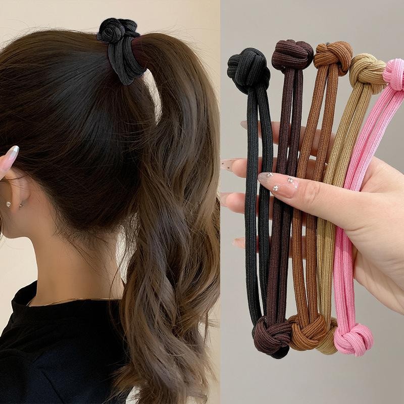 High elasticity rubber hair ties, simple scrunchie design for women daily fashio