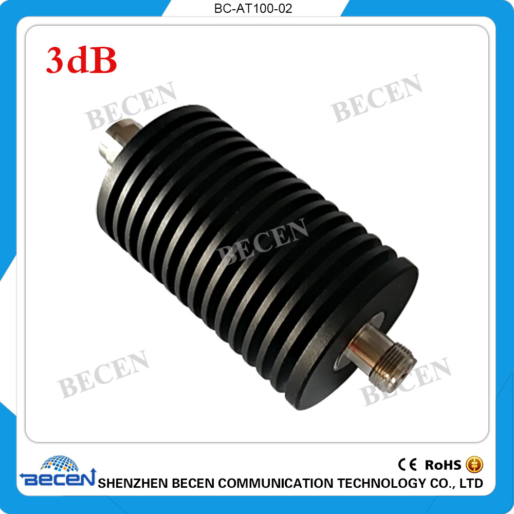 N-JK rf Attenuator 100W N 3dB Attenuator Plug male to Jack female 100Watt DC3Ghz