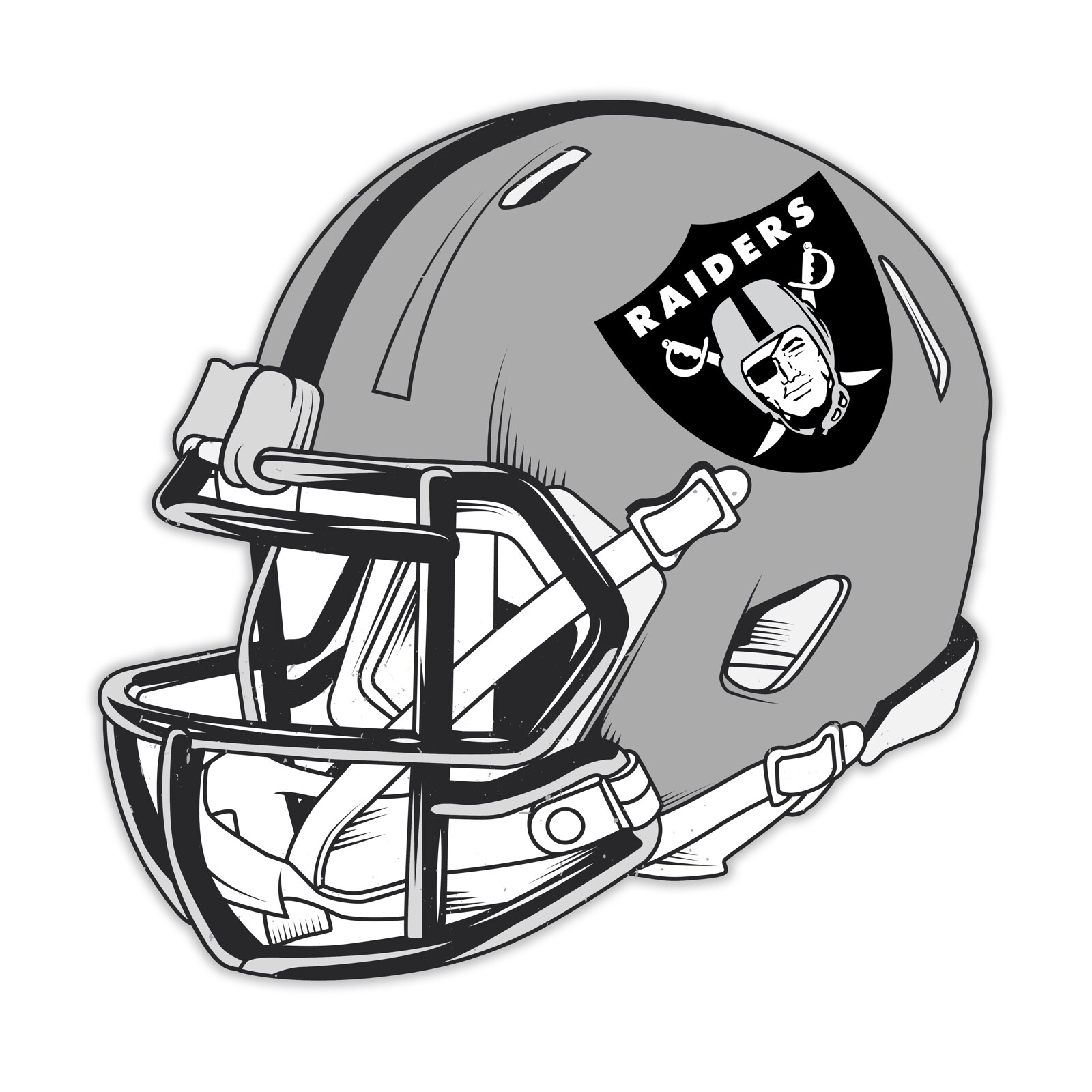 RAIDERS Football Helmet Sticker LAS VEGAS OAKLAND Vinyl Decal Car Truck Stickers