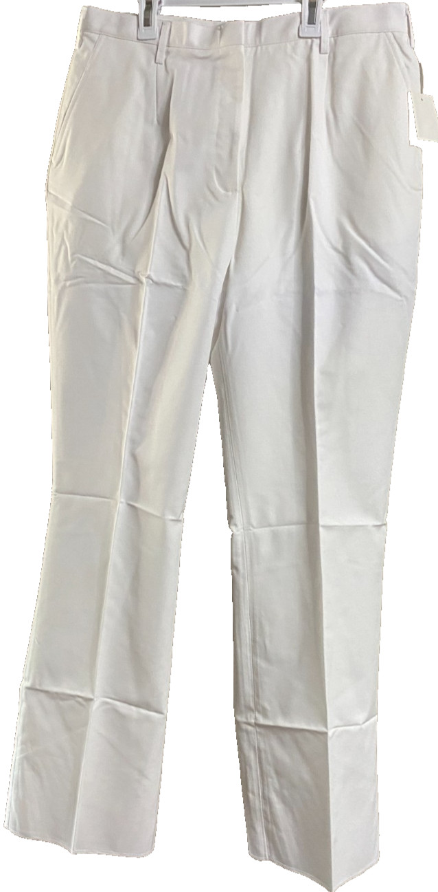 NEW WOMAN'S AIR FORCE WHITE DRESS SLACKS/PANTS SIZE 18MR
