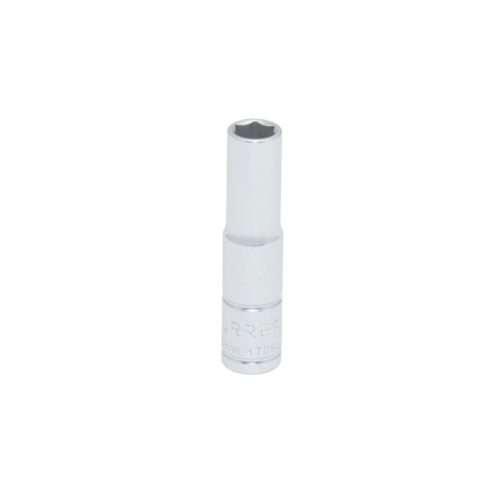 URREA 4709L 1/4" Drive Chrome Deep Socket 6 Point 9/32"