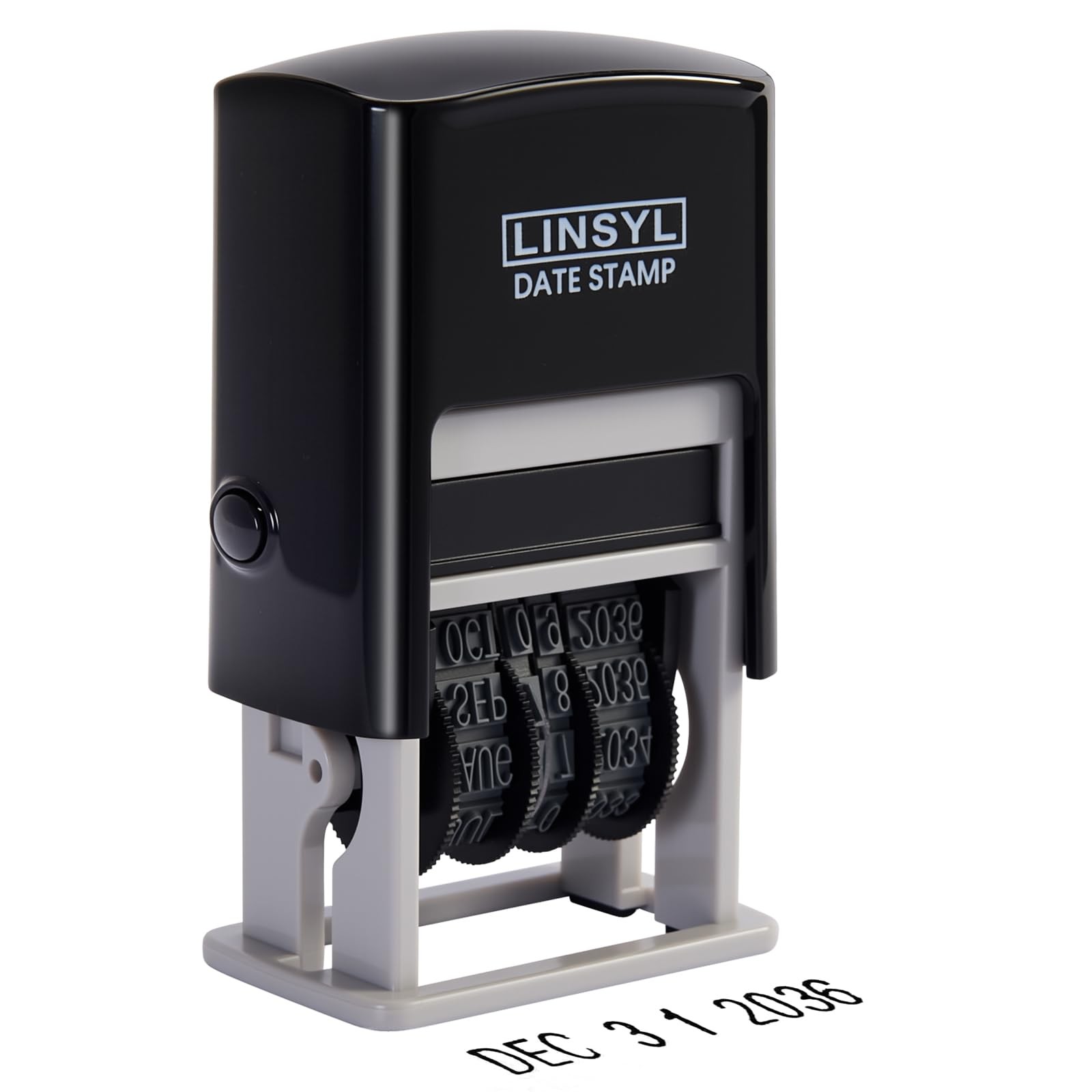 Self Inking Date Stamp 12 Year Adjustable Black