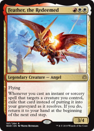 x1 Feather, the Redeemed R MTG War of the Spark M/NM, English