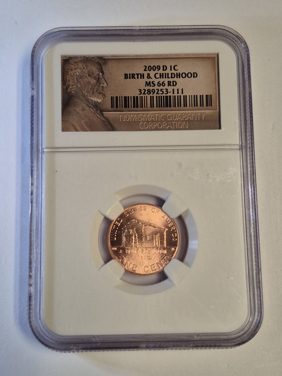 2009-D 1c Birth & Childhood MS66 RD - NGC Slab
