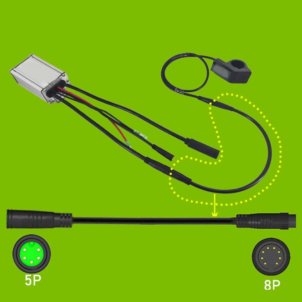 5pin Display 1T1 Cable Ebike Installation Easy Installation For 5pin Display