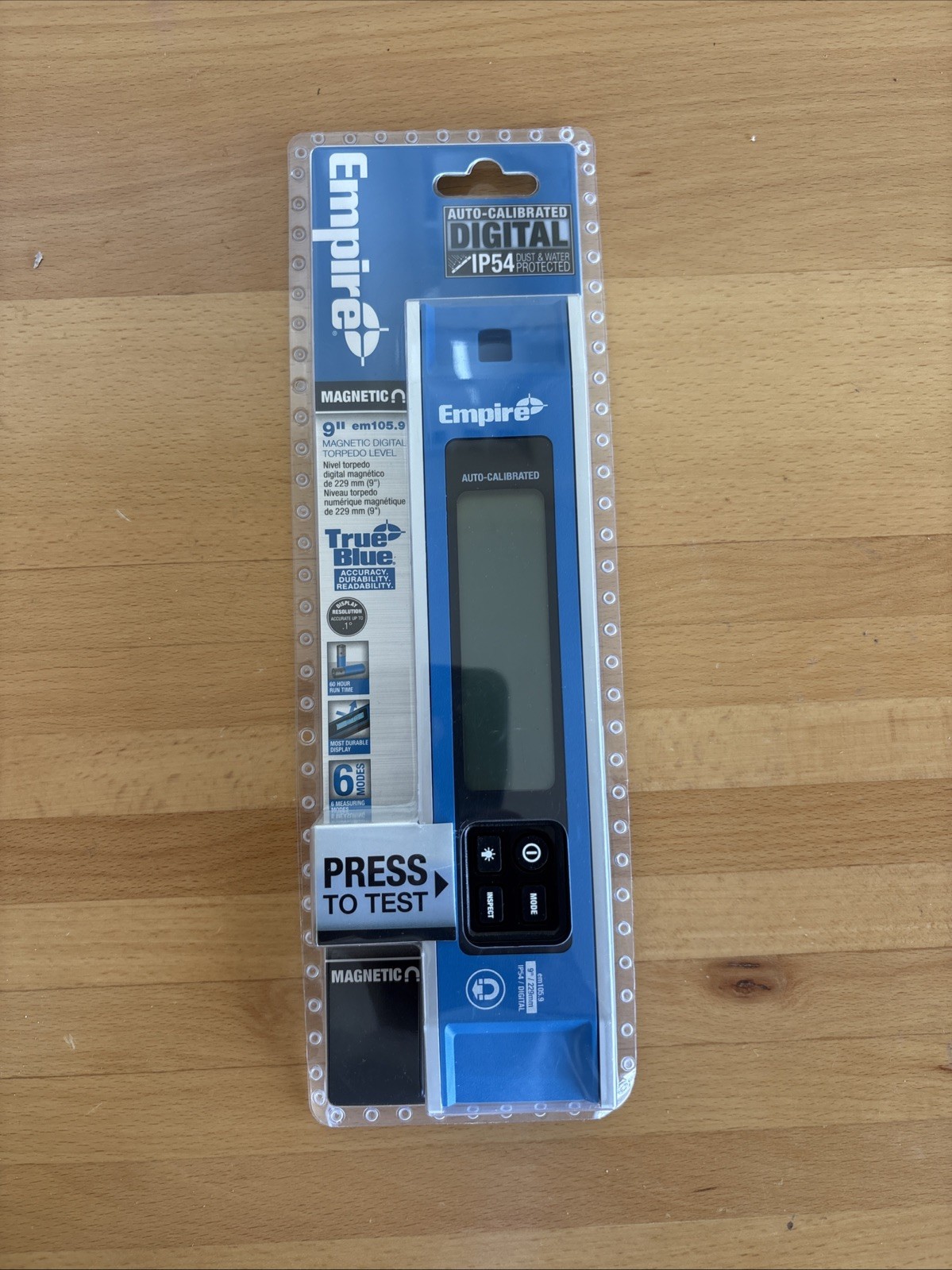 Empire EM105.9 9" Magnetic Digital Torpedo Level
