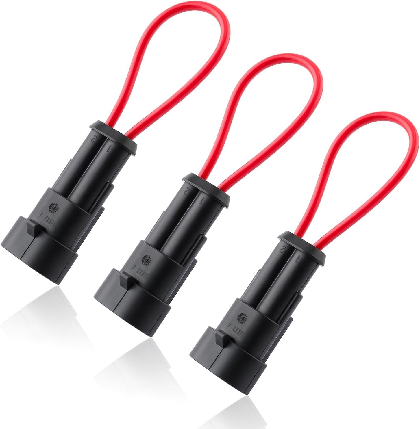 Set of 3 Plug Seat Switch Safety Bypass Connector Fit for Tractor