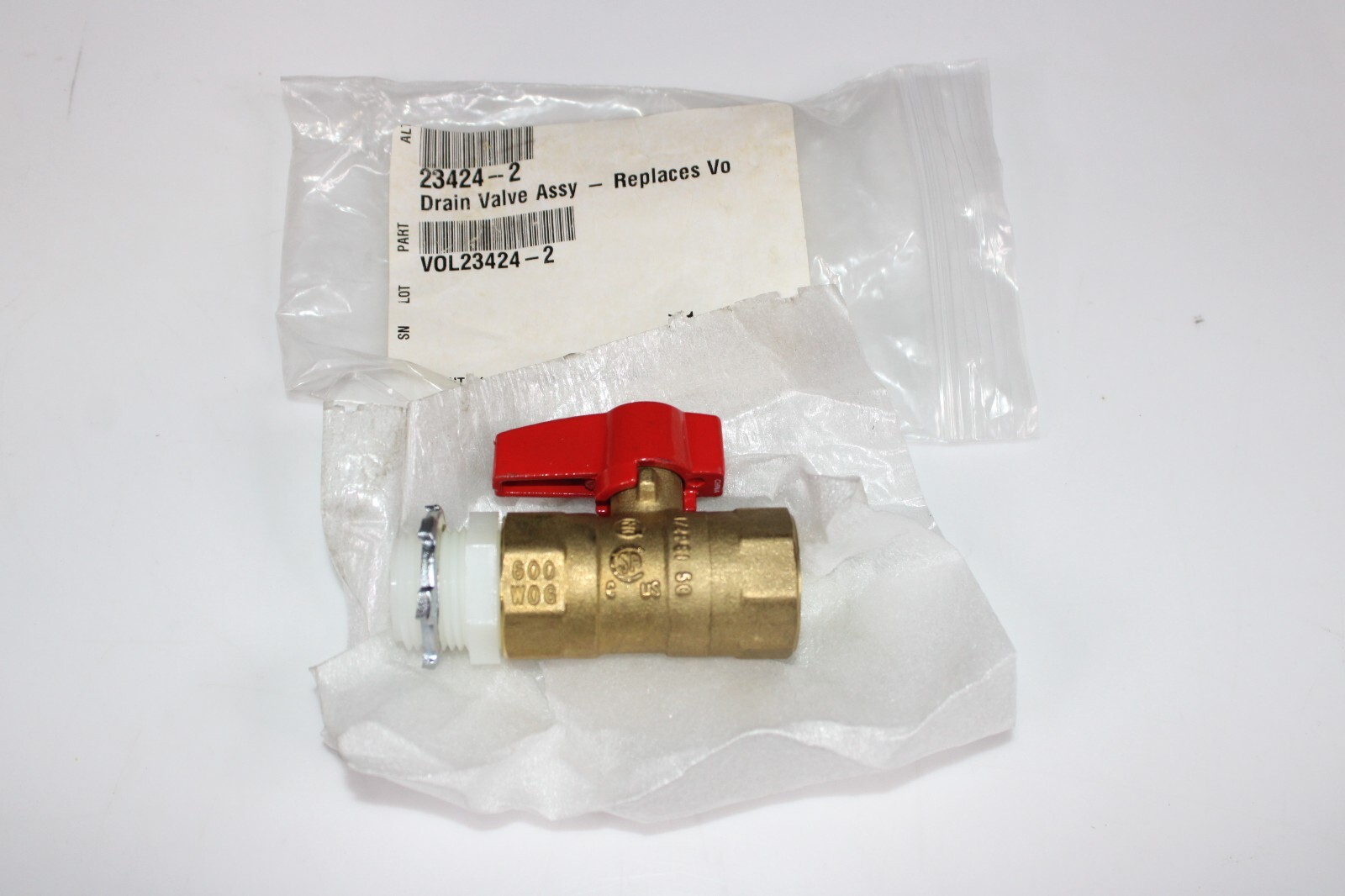23424-2 Vollrath Drain Valve Assembly Genuine OEM VOL23424-2