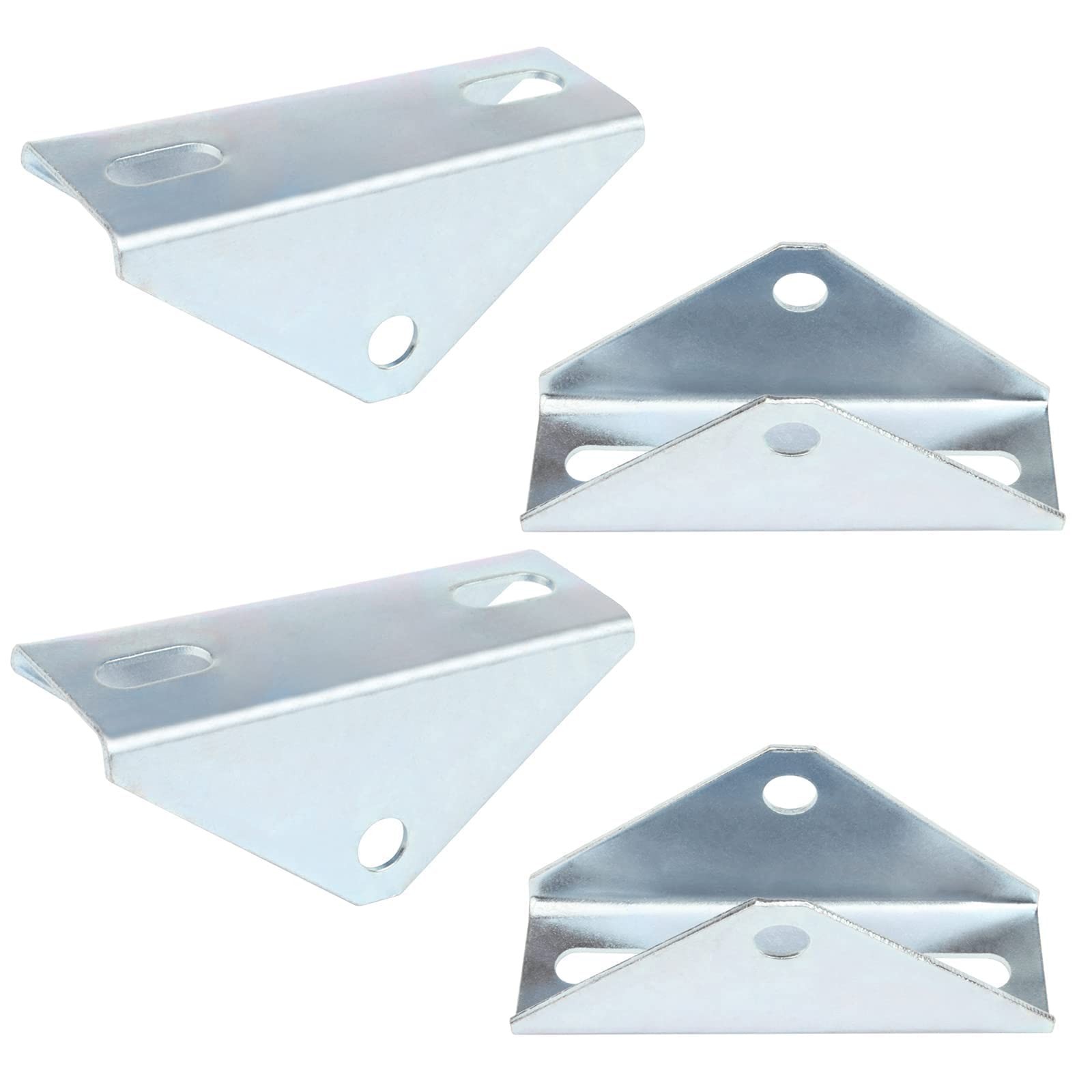 4 Pcs Solar Panel Tilt Mount Bracket for 1-5/8" Strut Channel, Pivot Hinge fo...