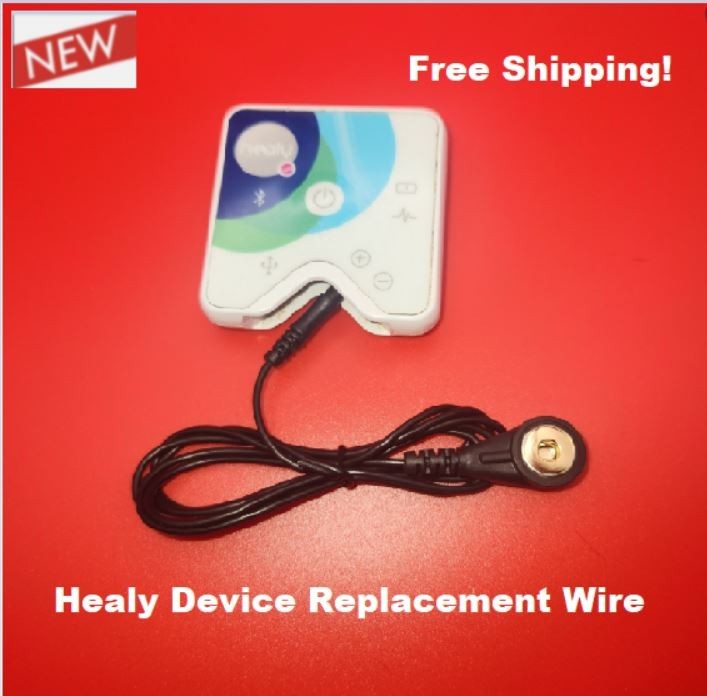 Connection Cable SINGLE WIRE for Healy Device 4mm Snap 38" Long 2 mm-BLACK CABLE