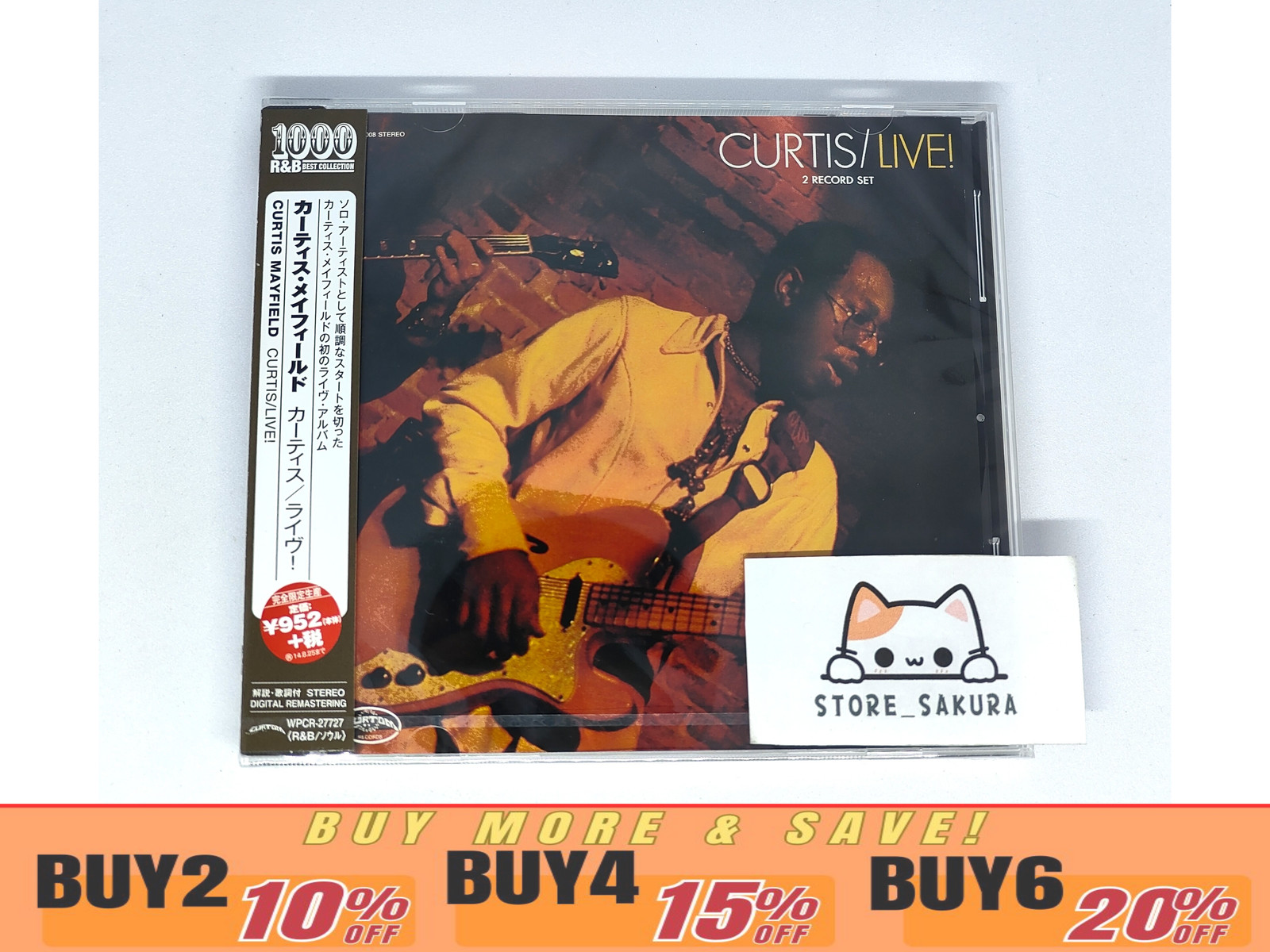 Curtis Mayfield Curtis/Live! From Japan CD 16tracks OBI