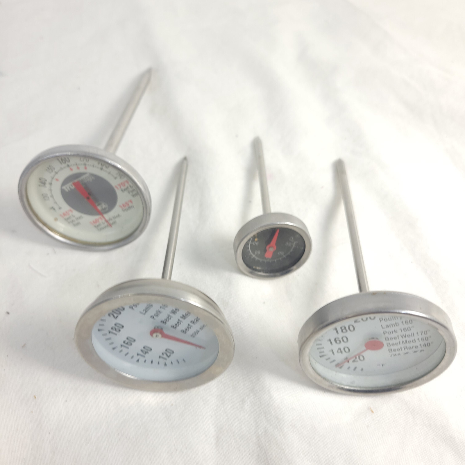 Lot of 4 Meat Thermometers Classic Cooking Trutemp