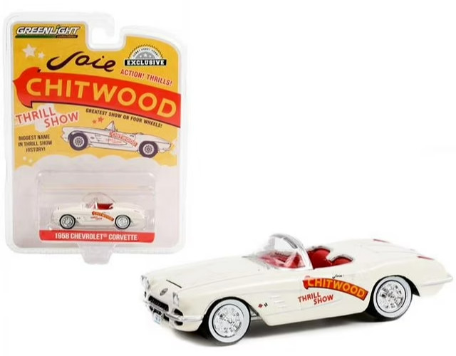 Greenlight 1/64 1958 Chevrolet Corvette Joie Chitwood Thrill Show Helldrivers