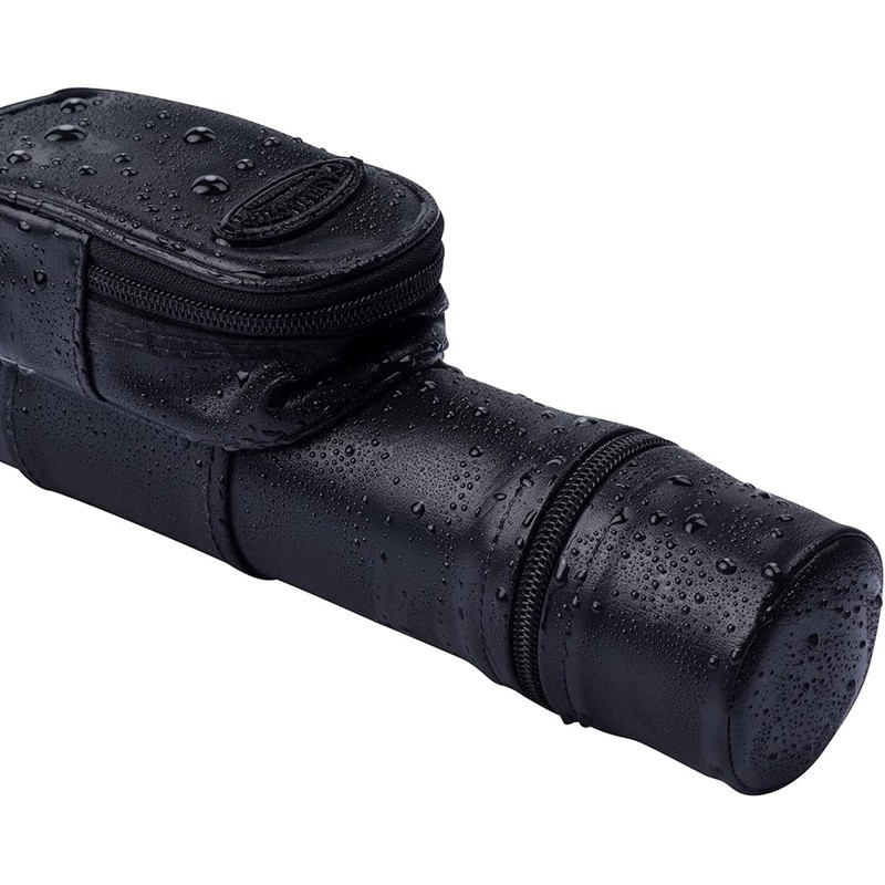 Durable Leatherette Pool Cue Case W/ Impact-Resistant Lining & Accessory Pocket