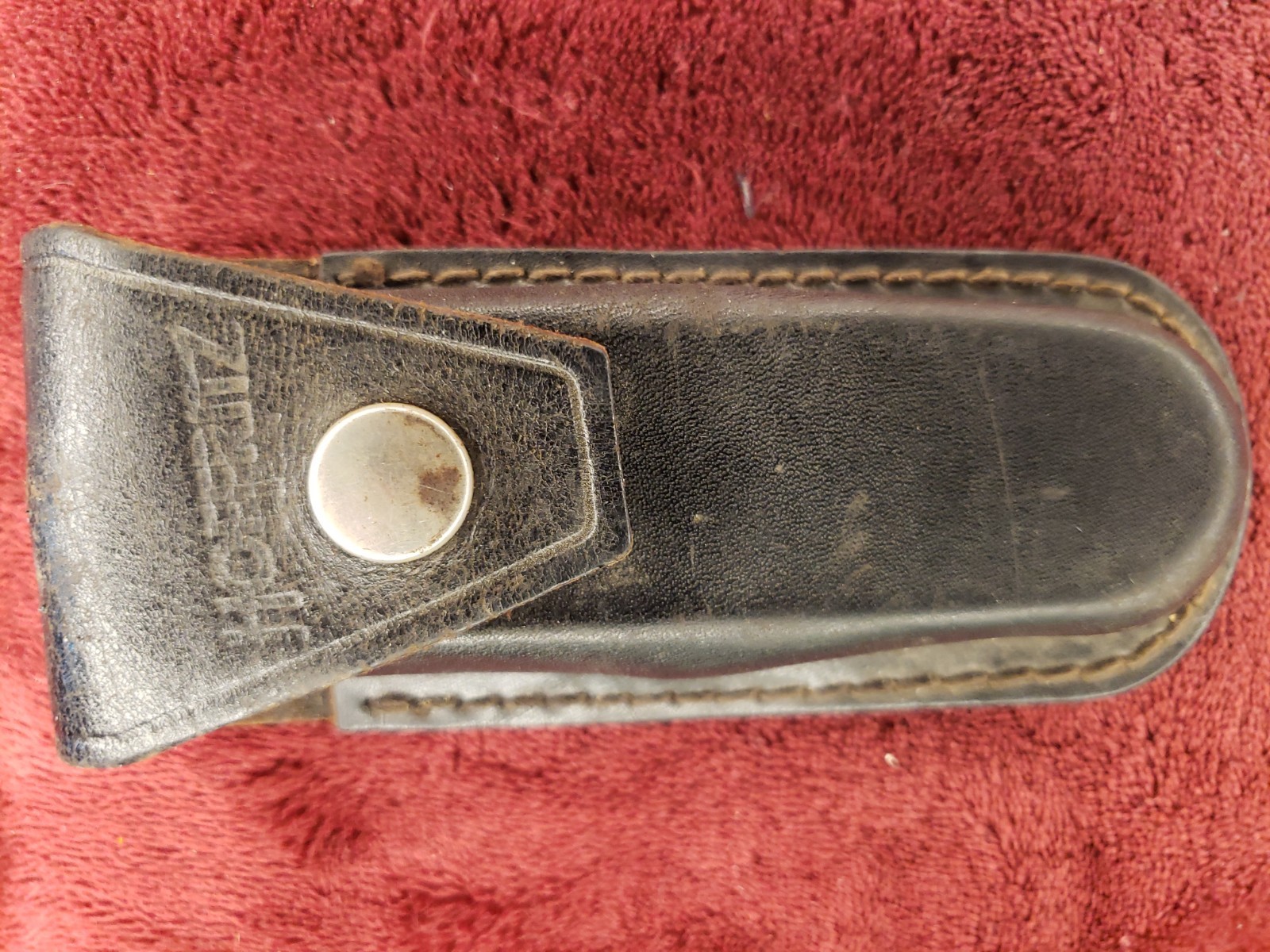 Hoffritz  Brand Stitched Leather Sheath 5"
