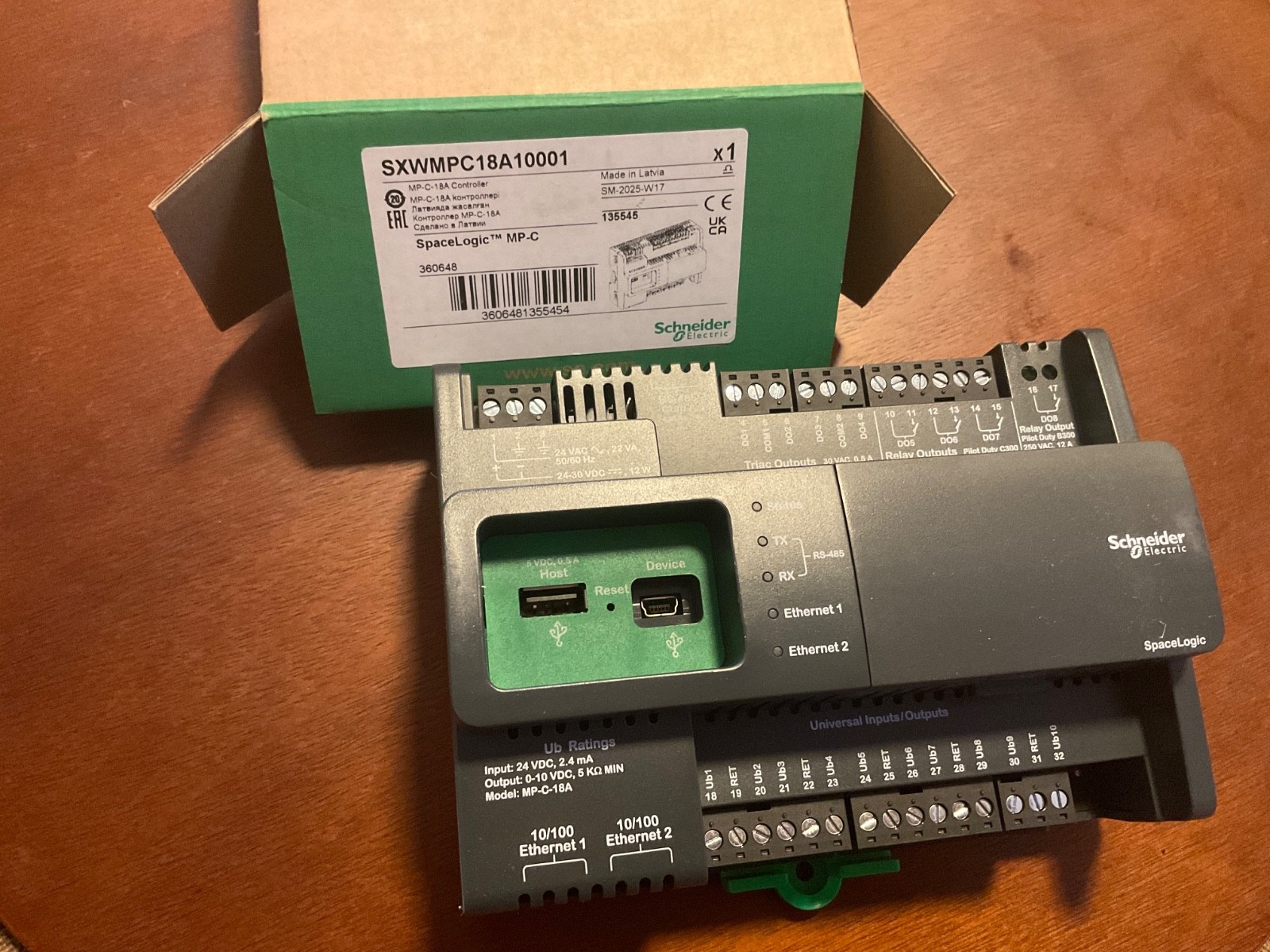 SCHNEIDER SXWMPC18A10001 / SpaceLogic Controller / MP-C-18A / NEW!!!🇺🇸