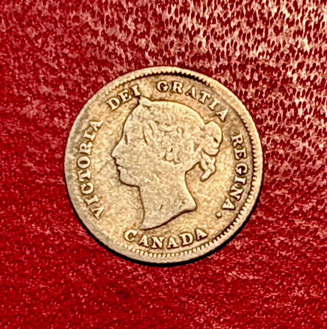 1880-H Canada Silver 5 Cent Coin! ENN Coins