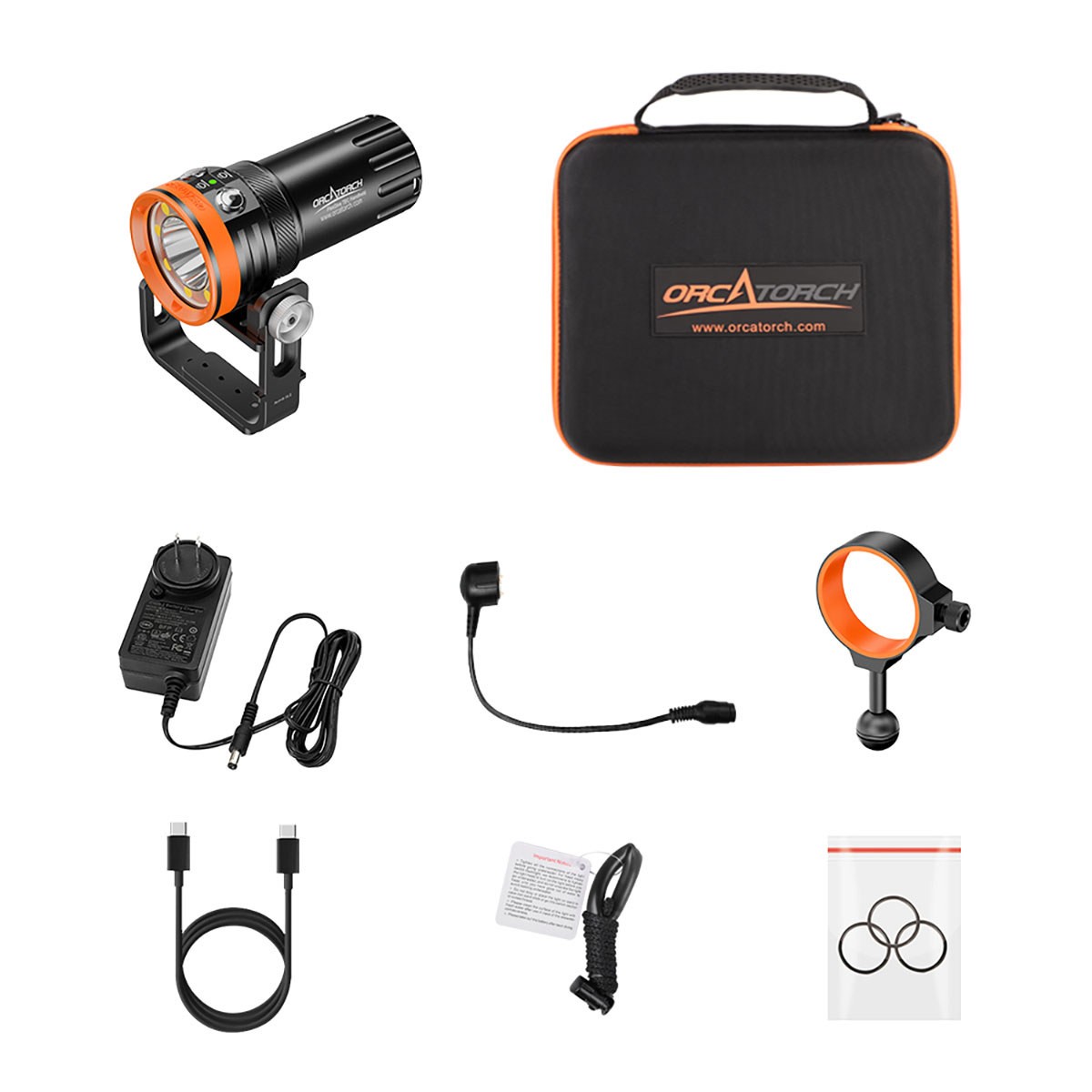 Orcatorch FlexDive 8000 Lumens Dive Light