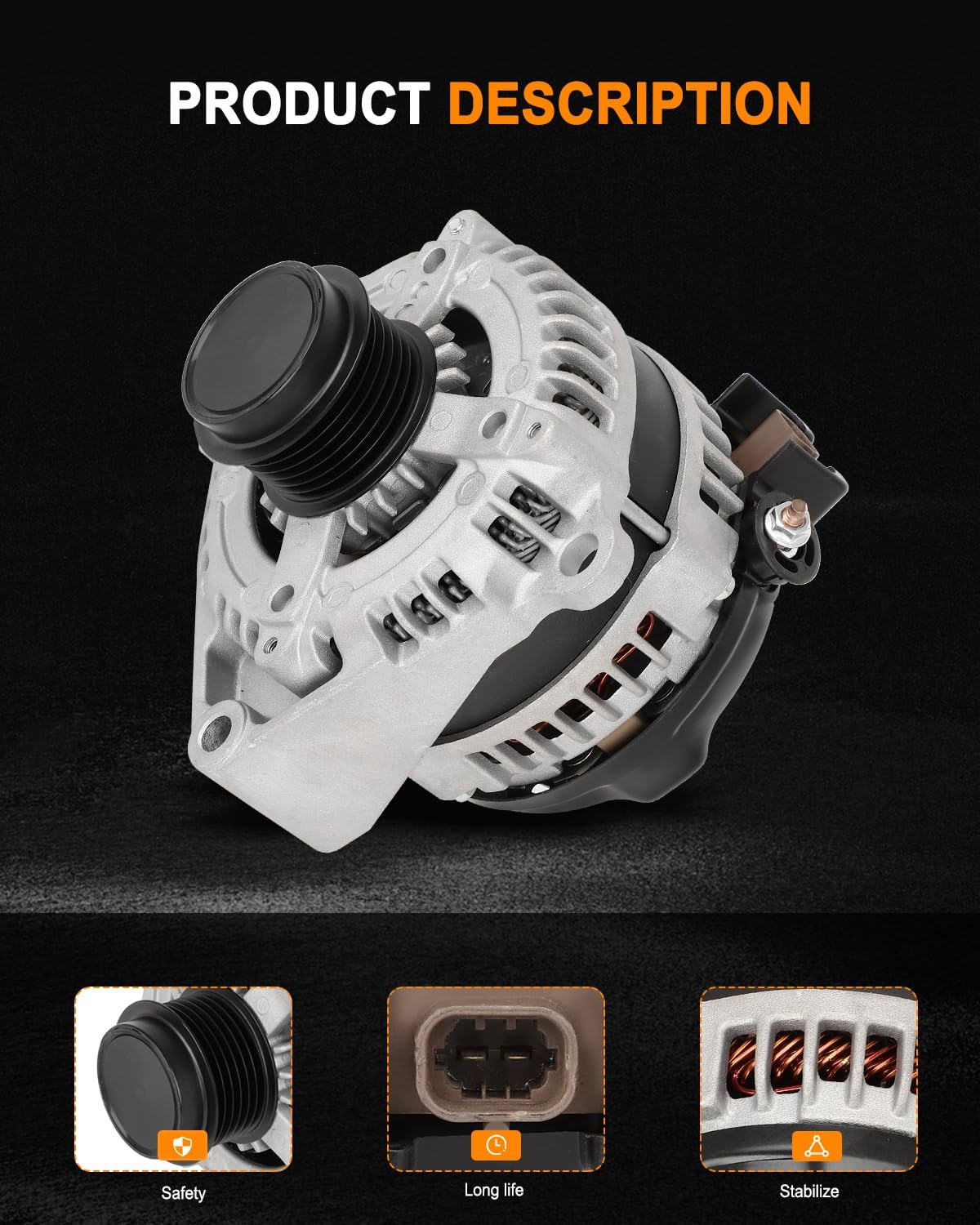 High Output Alternator for 20142019 Chevrolet Silverado & GMC Models