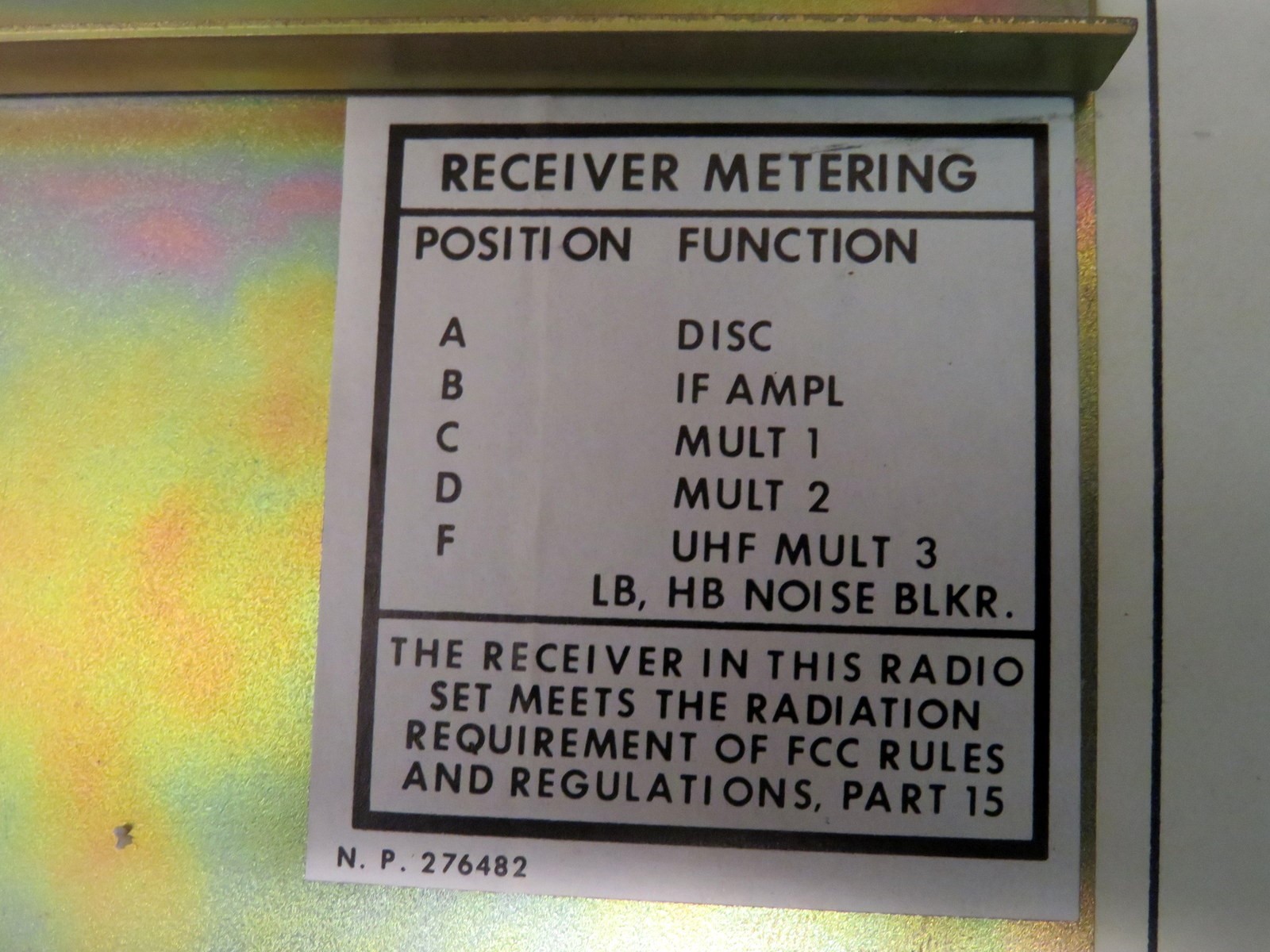 General Electric Auxiliary Receiver Transmitter M14AS23A
