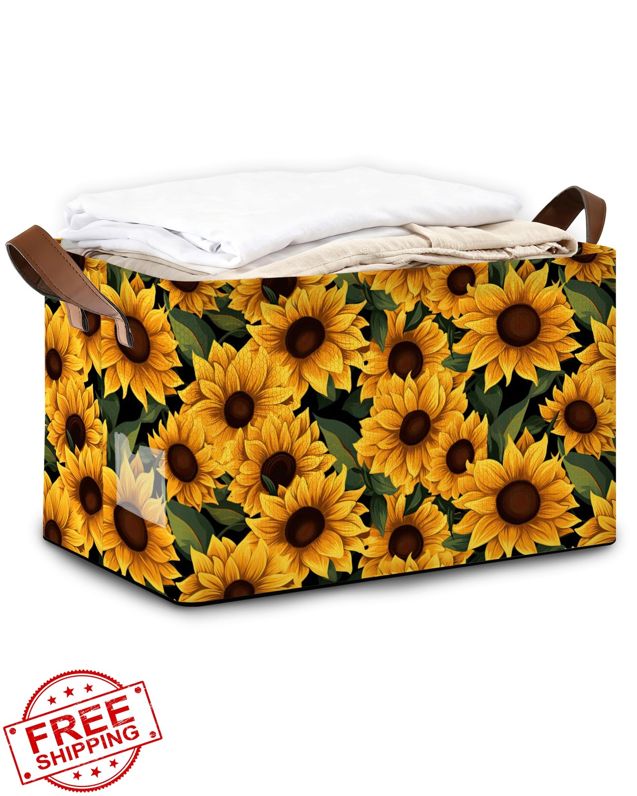 Oeaskly Field Sunflower Storage Baskets