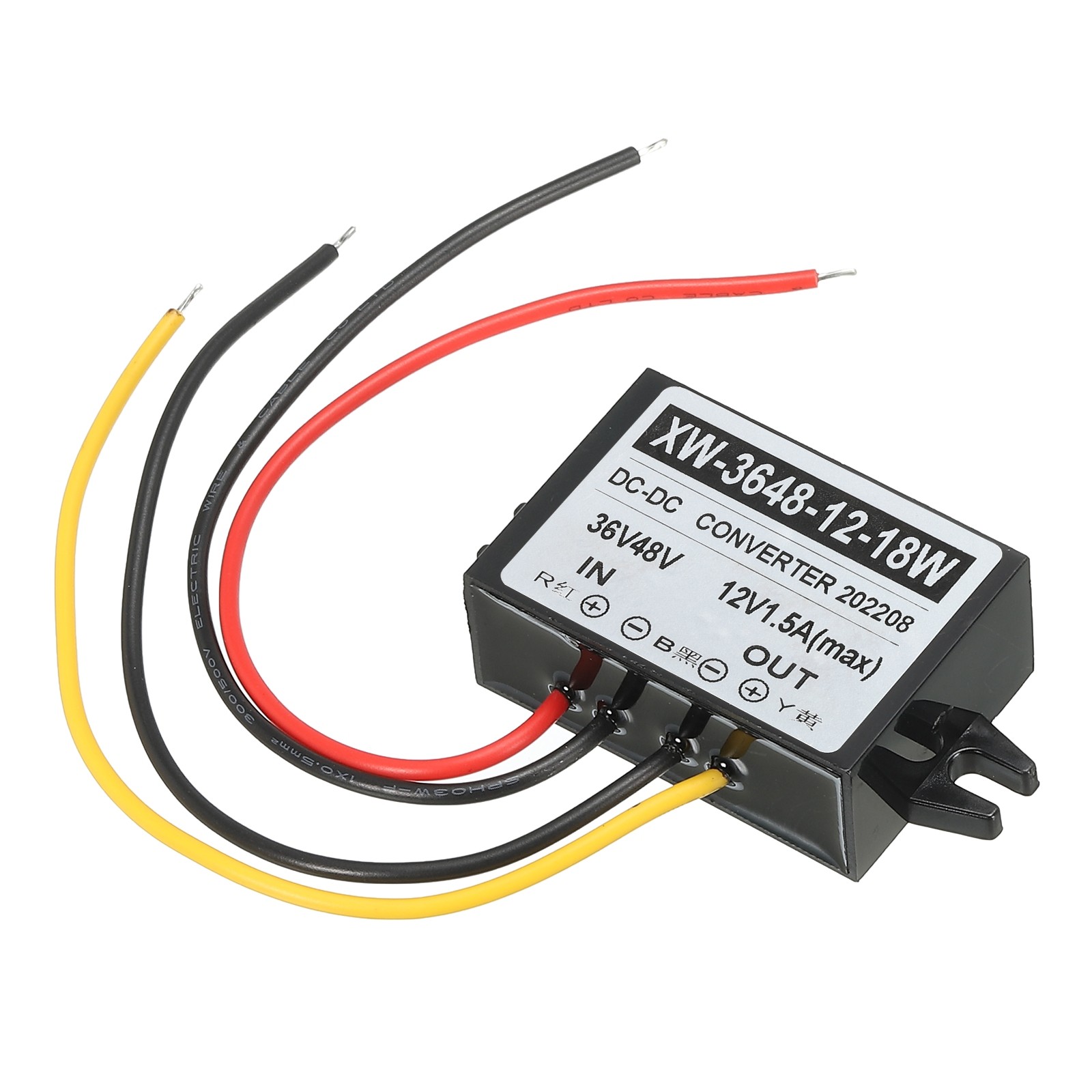 DC 36V 48V to DC12V 1.5A 18W Power Converter Regulator Plastic for LED System