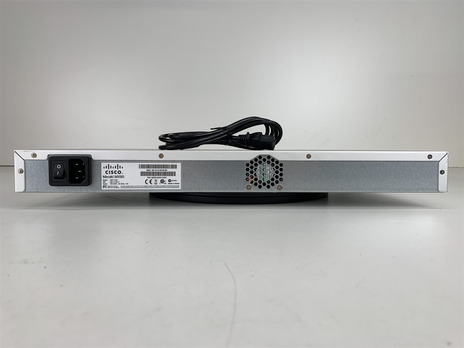 Cisco Meraki MX80 A80-17100 Stateful Firewall Security Appliance