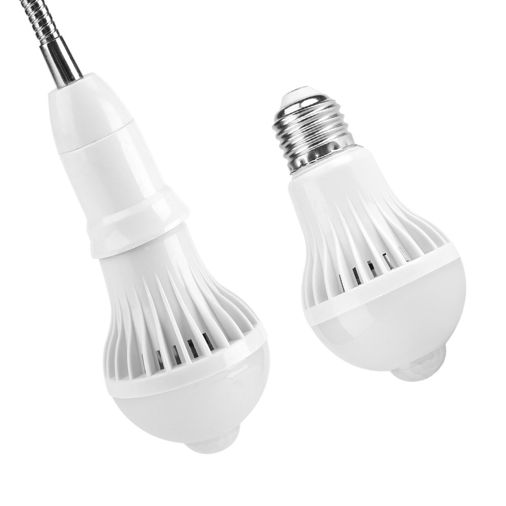 PIR Infrared Motion Sensor Light Bulb, Movement Activated E27 7w