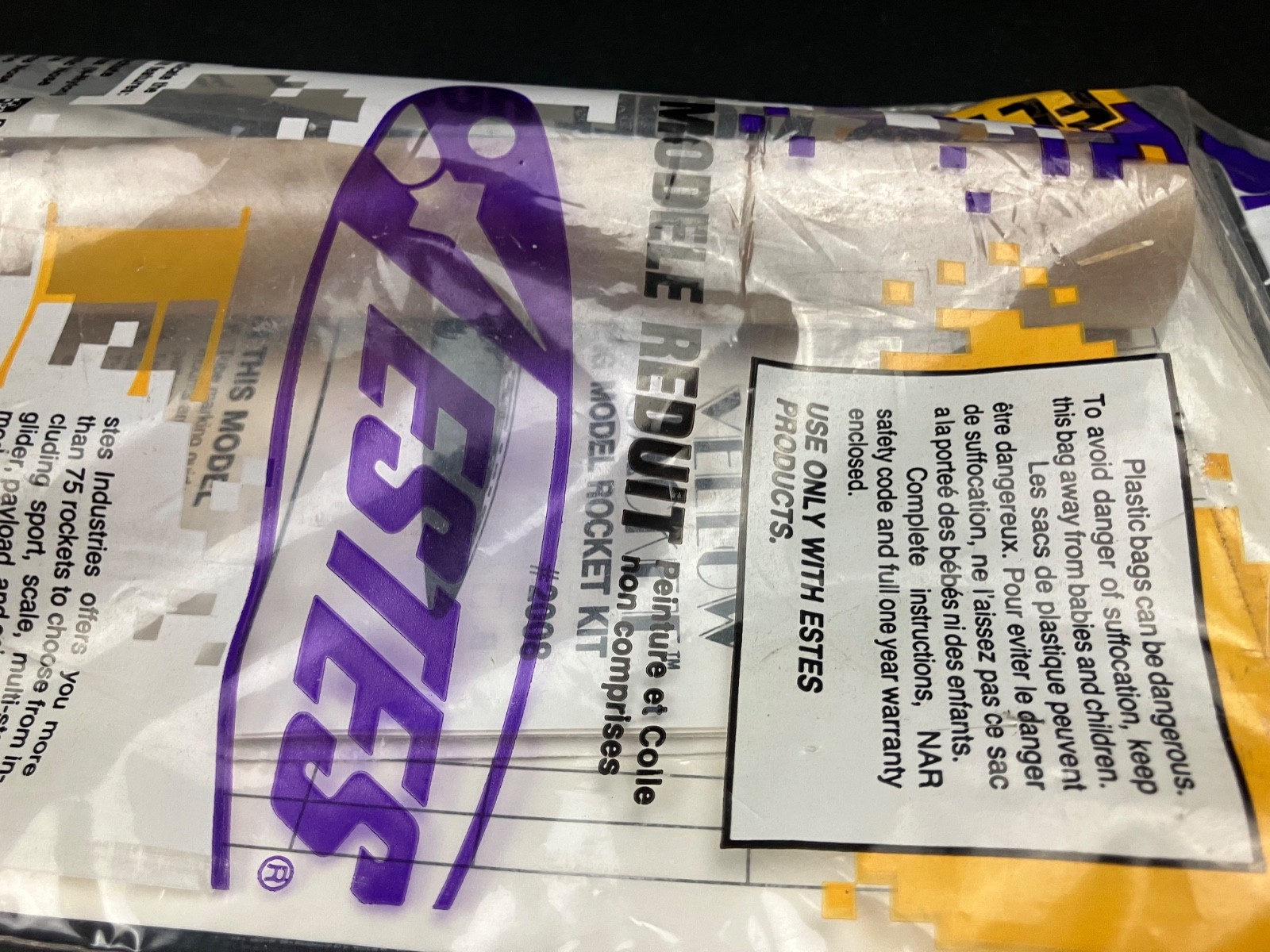 BETA Series Estes Yellow Jacket #2008 Flying model Rocket Kit - Sealed