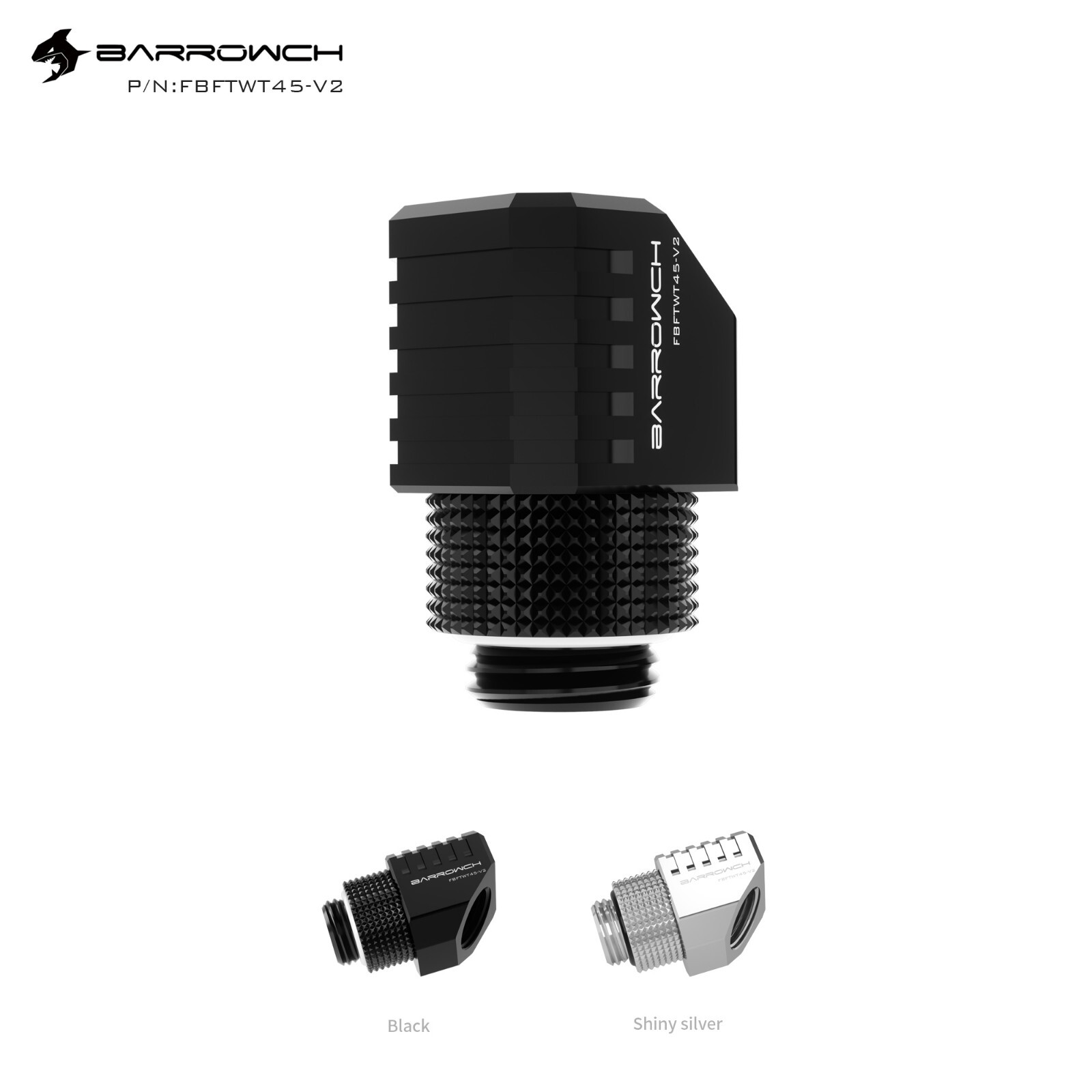 BarrowCH 45 Degree Angle G1/4" Rotary Fitting Adapter Swivel Special FBFTWT45-V2
