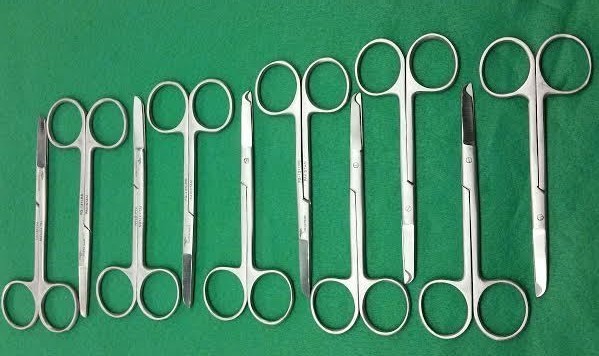10 O.R SPENCER STITCH SUTURE SCISSORS 4.5" SURGICAL INSTRUMENT ( ROUND PATTERN )