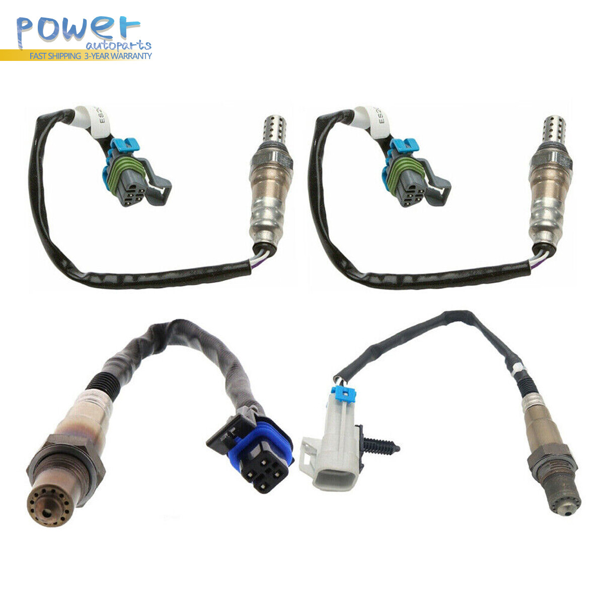 4PCS Oxygen O2 Sensor For 2010 -2015 Chevrolet Camaro 3.6L V6 10-14 CTS AT