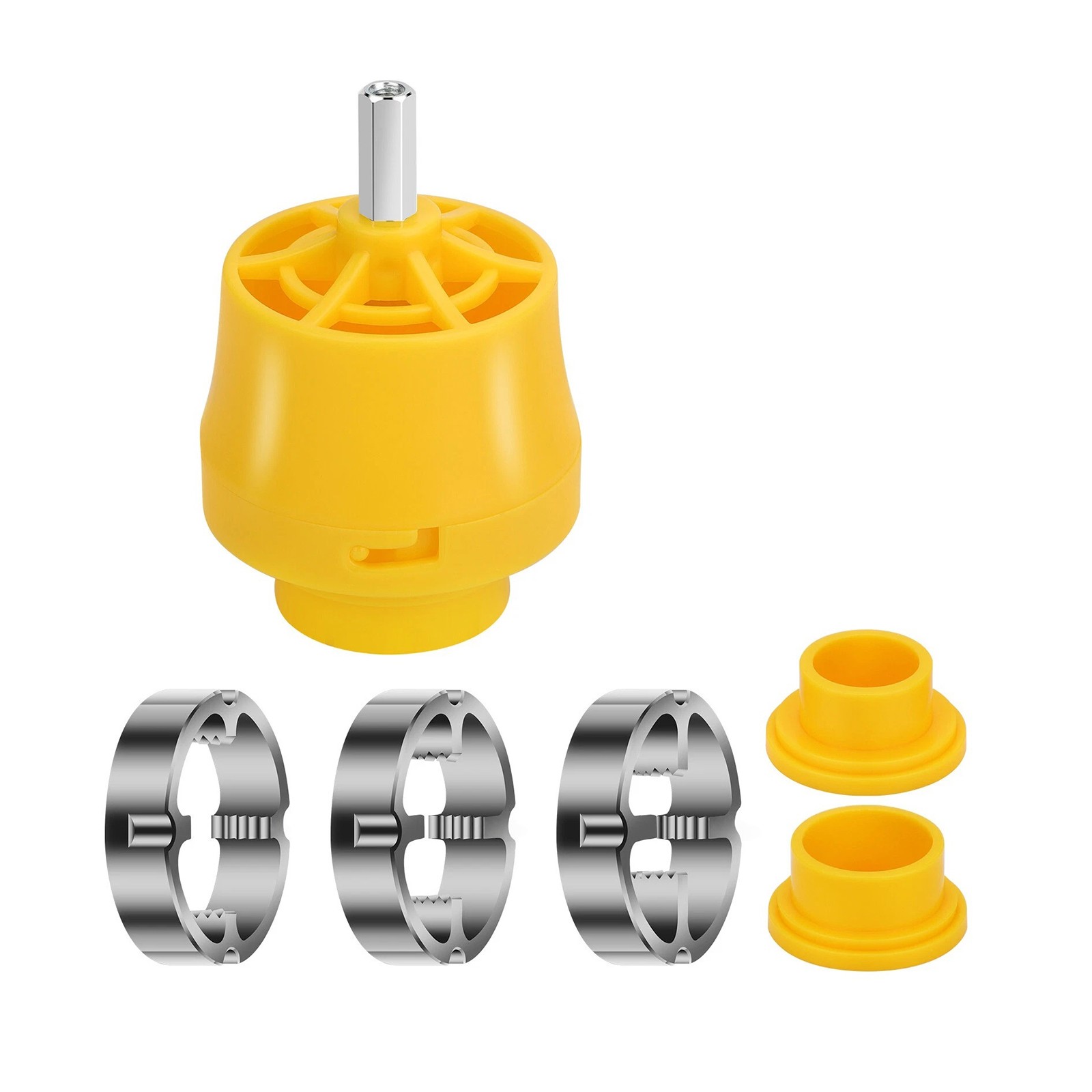Professional PVC Thread Maker Tool Pipe Threader Plumbing Tool with 3 Dies