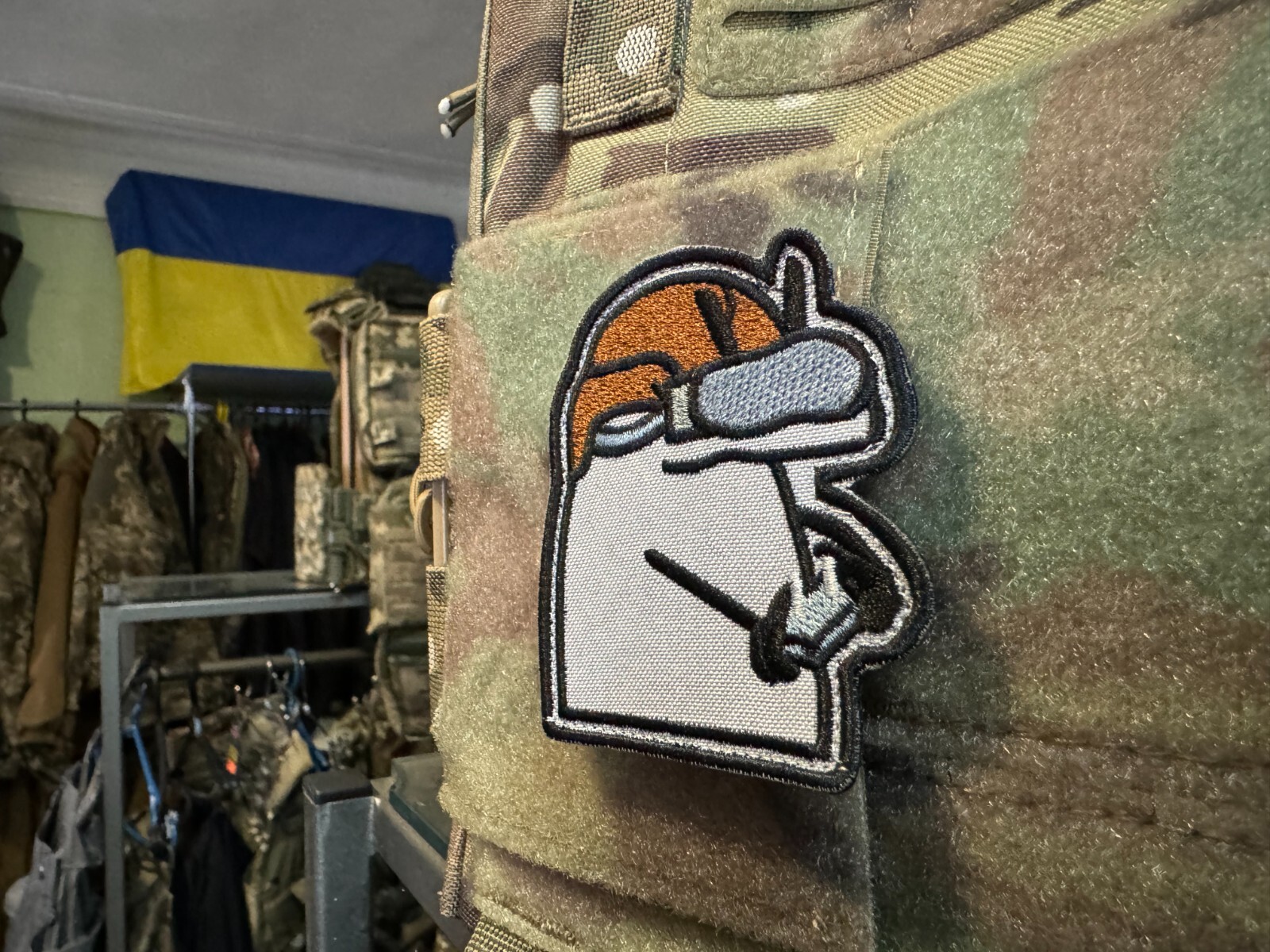 Ukrainian Military Guber FPV Pilot Drone Embroidered Patch – Hook & Loop Backing