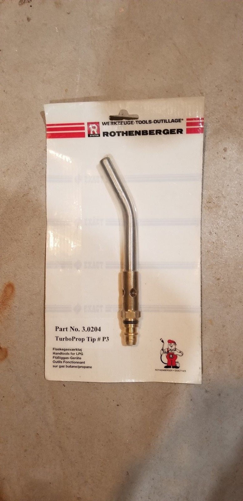 Rothenberger Turbo Prop P3 Torch Tip Part #: 3.0204