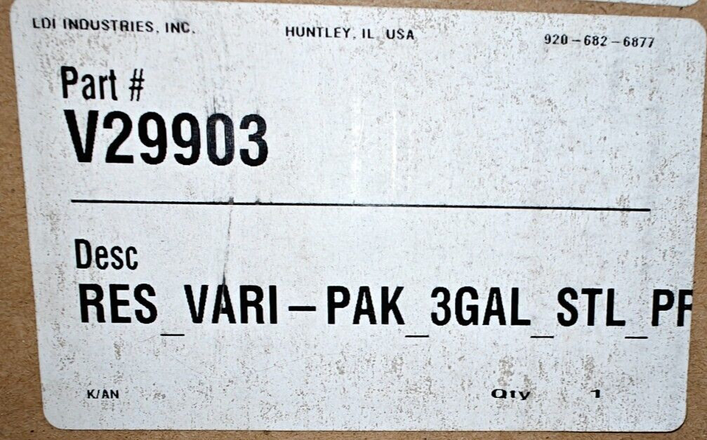 Vari-Pak V29903 Reservoir 3 Gal
