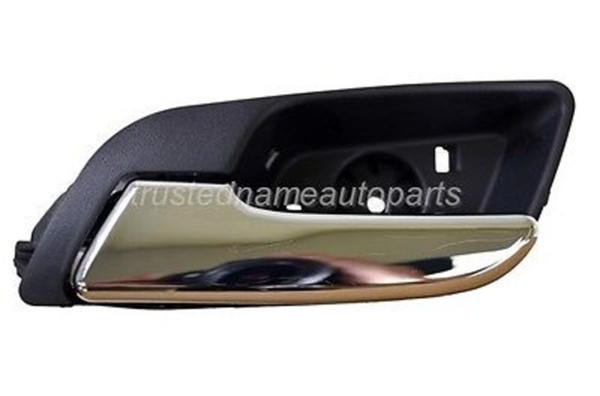 fits 2013 to 2015 Malibu Interior Door Handle Chrome Black wo Lighting Driver