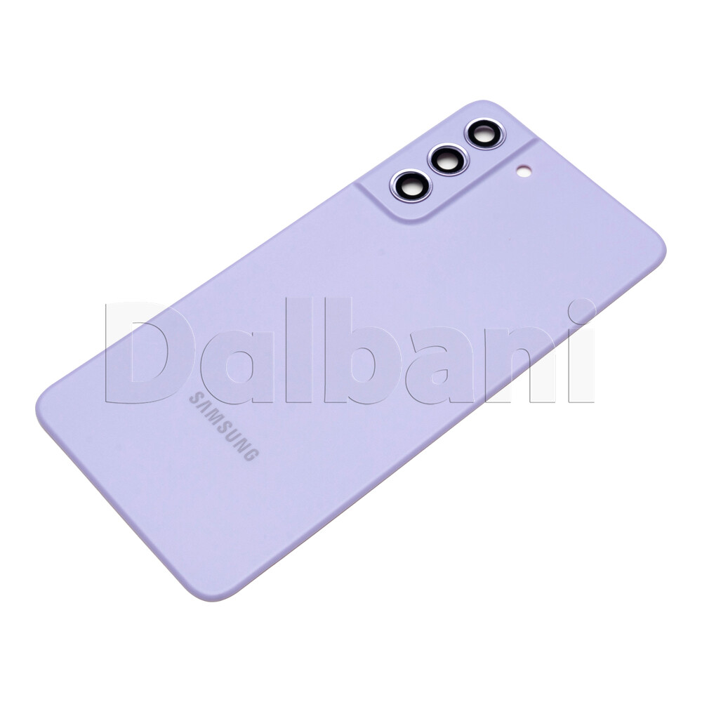 Back Glass Rear Housing Battery Cover For Samsung Galaxy S21 FE SM-G990 Purple
