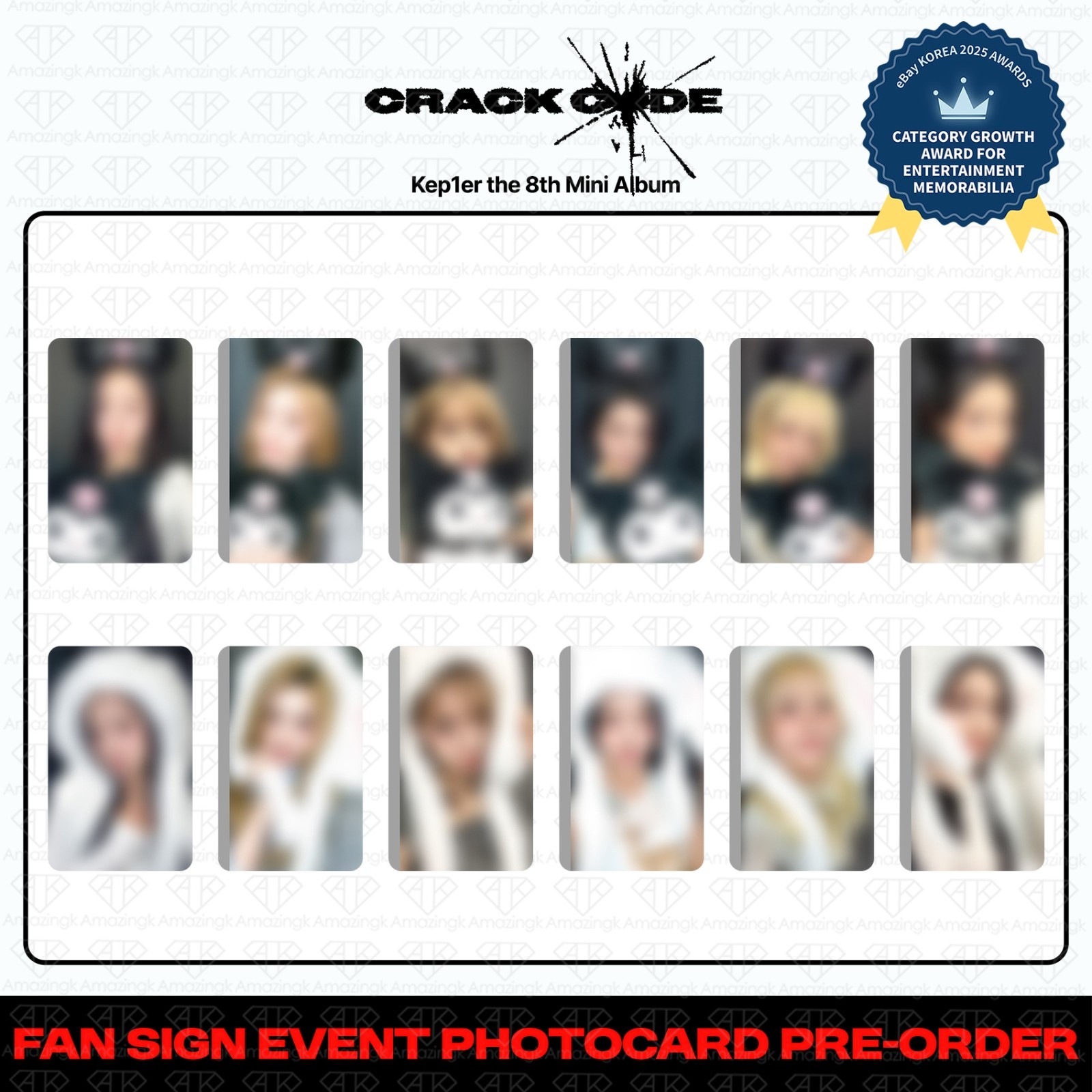 [PreSale] Kep1er 8th Mini Album Crack Code MusicPlant 2nd Fan Sign Photocard