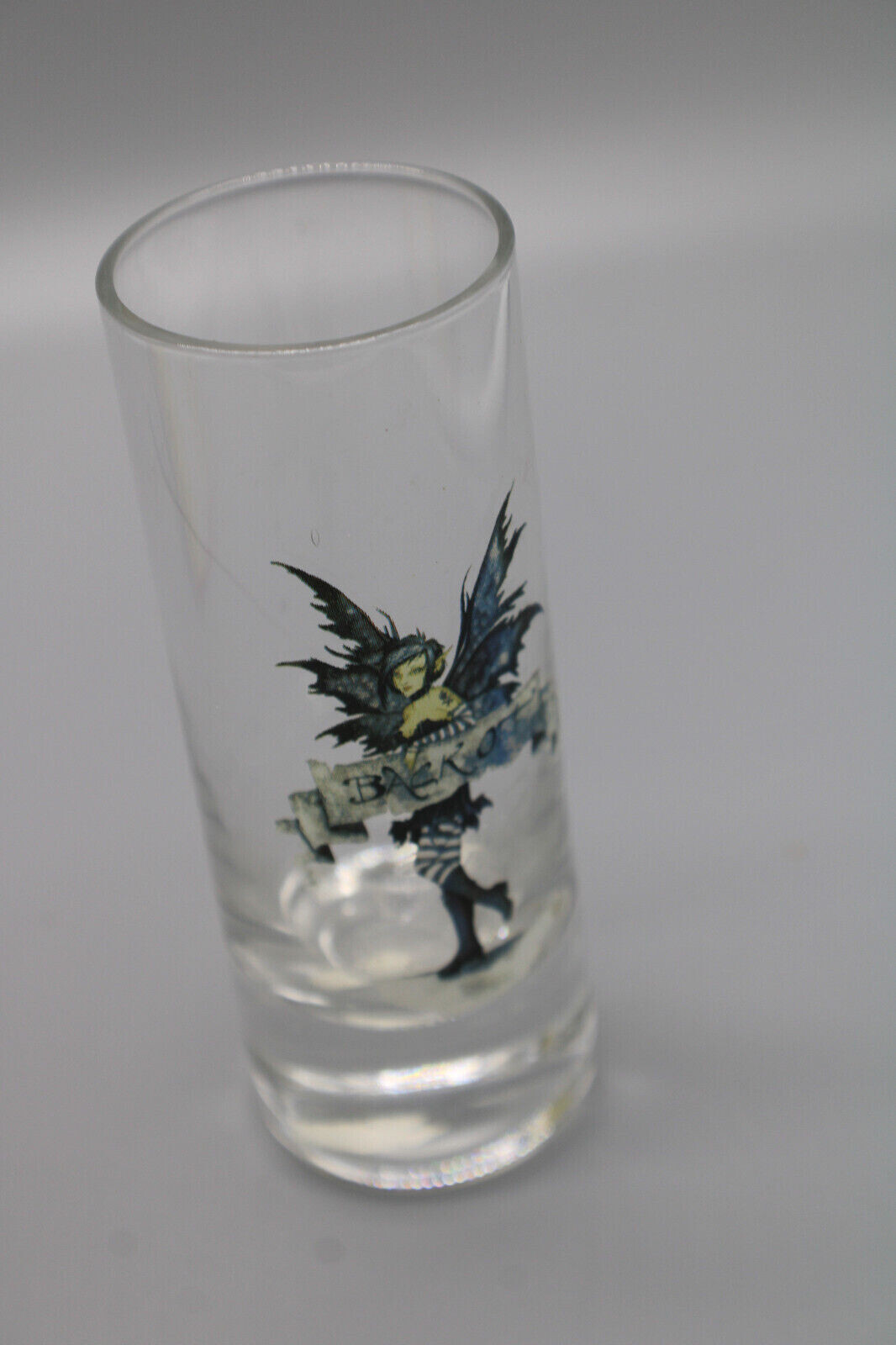 "Back off" Shot Glass with Comic Design